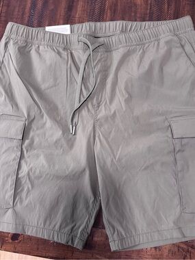 H&M Men's Cargo Drawstring Shorts - Olive Green